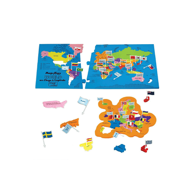 Imagimake Science & Exploration Sets Imagimake Mapology World with Flags & Capitals (5 Years+)