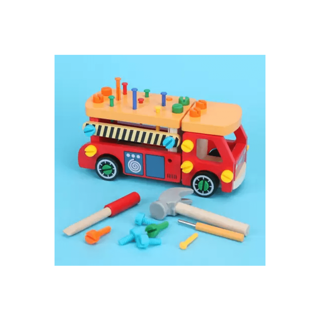 Baan Toys Toys Baan Toys Multifunctional and Assembly Nut Truck, Educational Building Toy for Kids (3 Years+)
