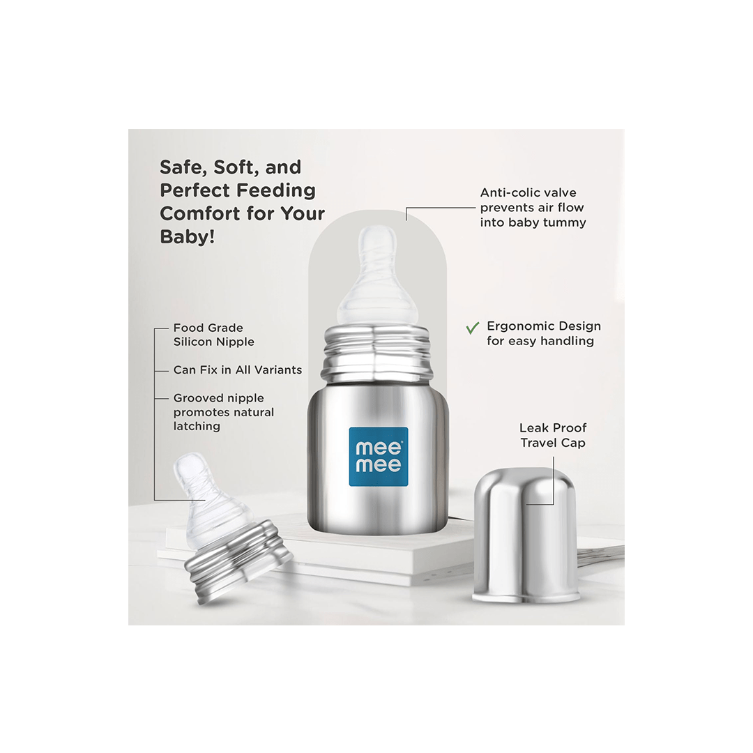 Mee Mee Mee Mee Baby Steel Feeding Bottle For Kids