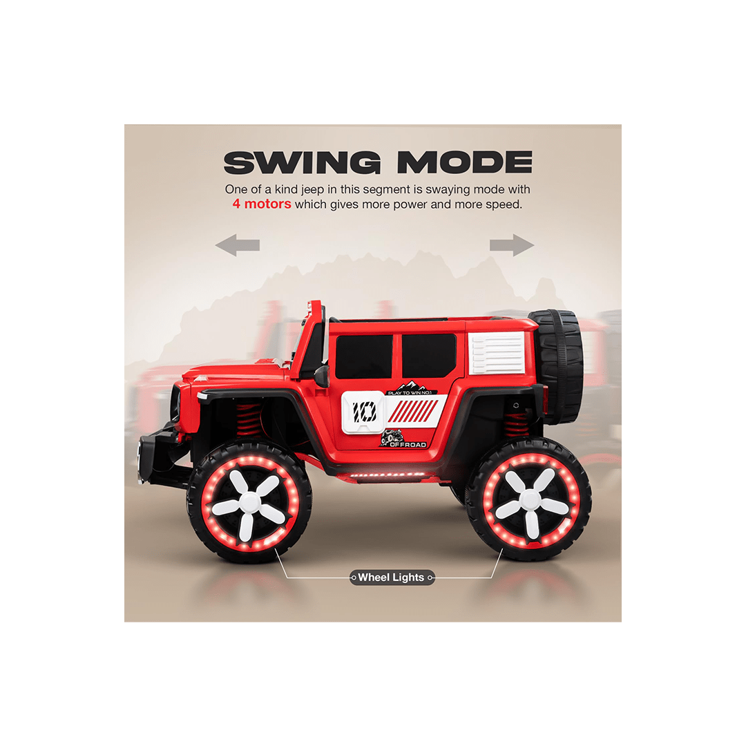 Baybee Ride-ons Baybee Mertez 4 x 4 Battery Operated Jeep for Kids (2 Years+)