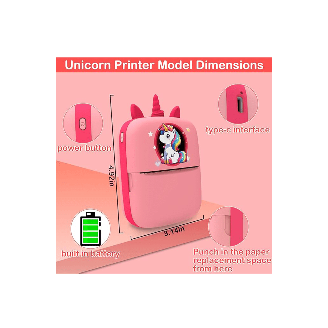 Baan Toys Toys Baan Toys Mini Thermal Printer, Bluetooth Pocket Printer for kids (5 Years+)