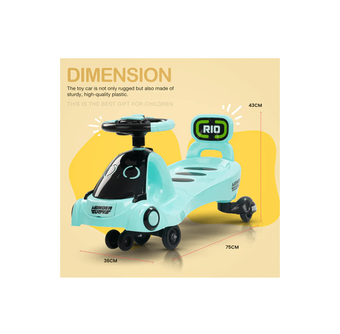 Baybee Ride-ons Baybee Miramar Magic Swing Cars Ride-ons for Kids with PP Wheels (3-8 Years)