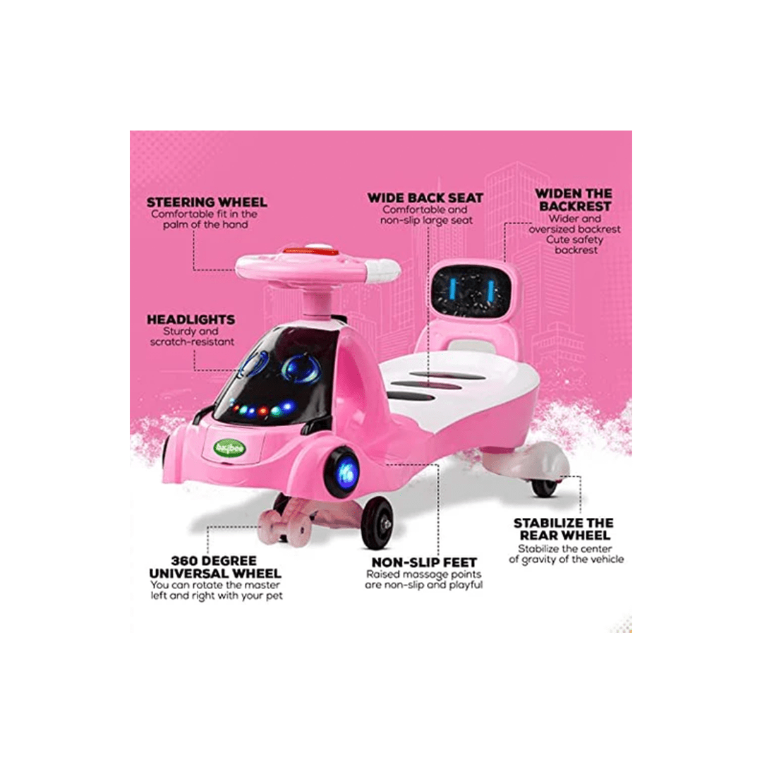 Baybee Ride-ons Baybee Miramar Magic Swing Cars Ride-ons for Kids with PP Wheels (3-8 Years)