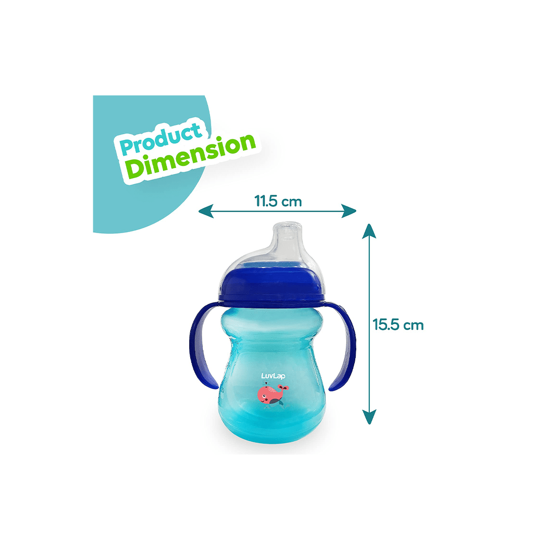 LuvLap Feeding Products LuvLap Moby Little Spout Sipper, BPA Free For Kids (6 Months+)