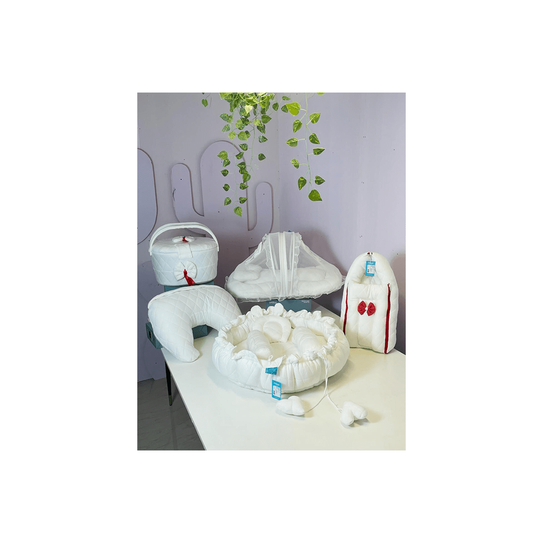 Mogo Kids Other Gears White Mogo Kids Cozy 4 Pcs combo set (0-1 Year)