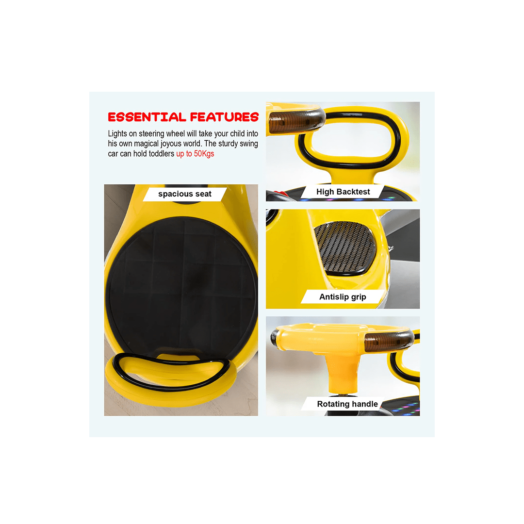 Baybee Ride-ons Baybee Mona Baby Swing Car for Kids Toys (3-7 Years)