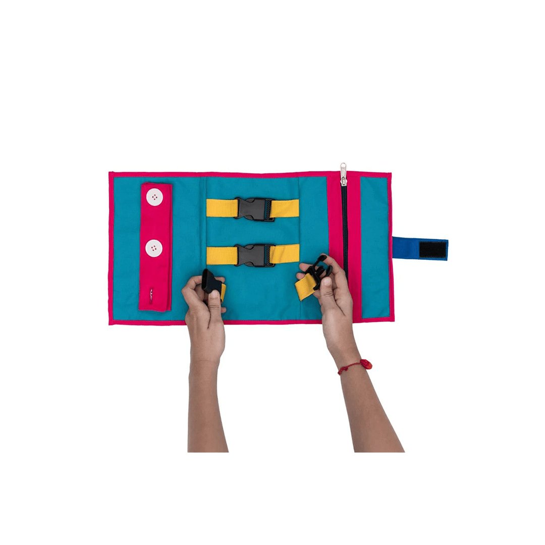 My House Teacher Learning Pouch with Buckles My House Teacher Montessori Learning Pouch with Buckles, Zippers & Snaps