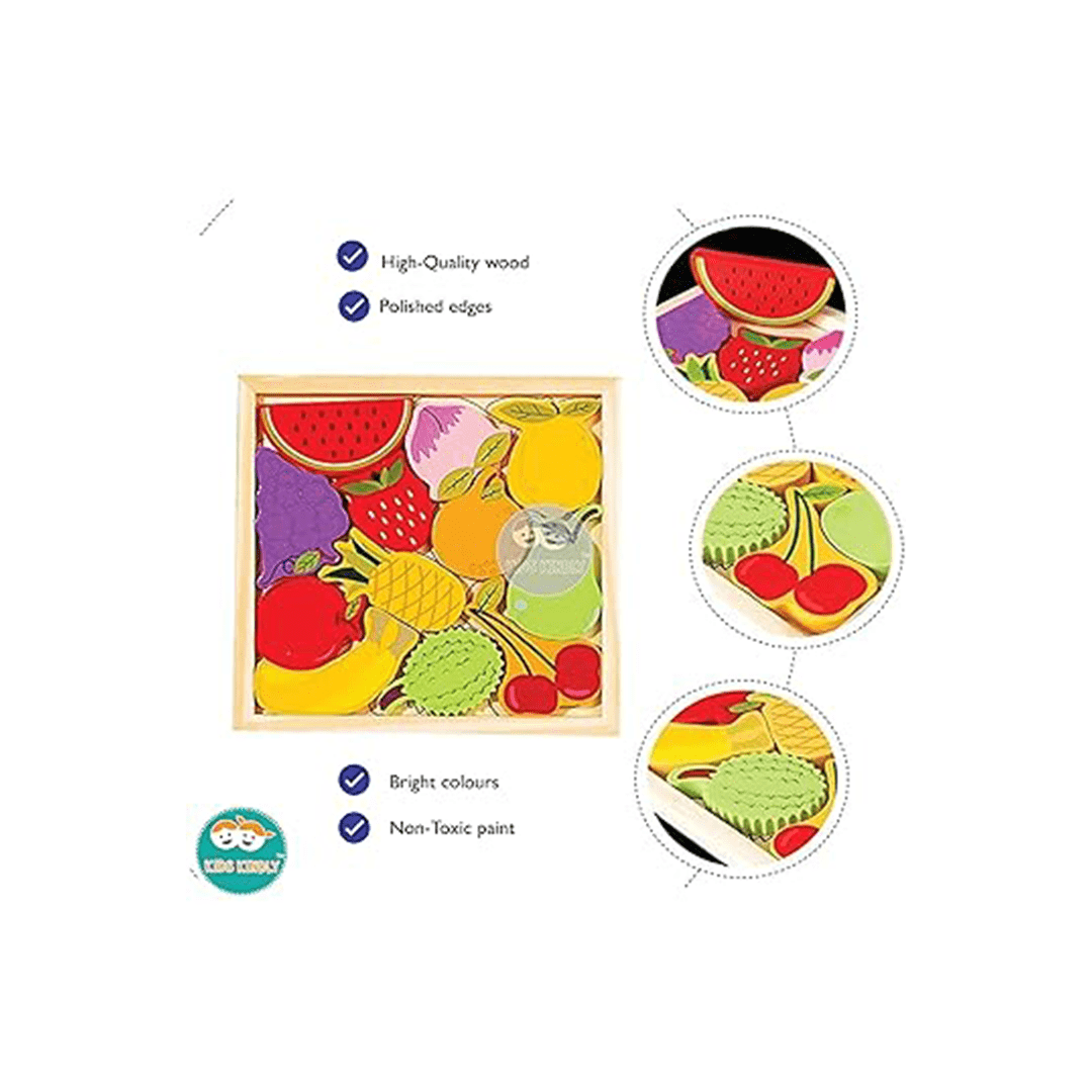 Extrokids Toys Extrokids Wooden Montessori Learning Objects Stacking (3 Years+)