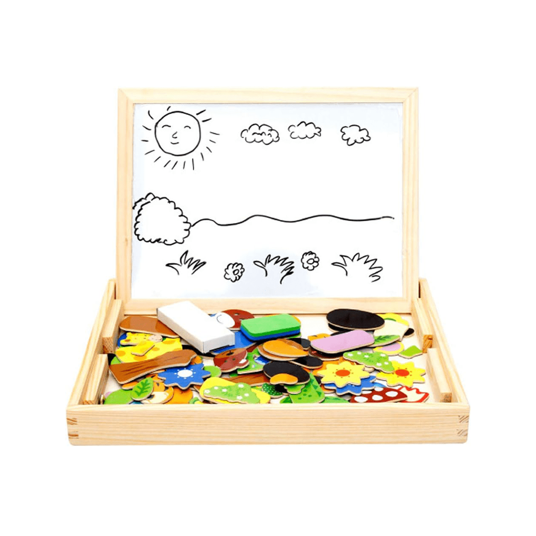 Baan Toys Toys Baan Toys Multi-Functional Magnetic Puzzle Boards (Animal Magnetic Puzzle Board) (3 Years+)