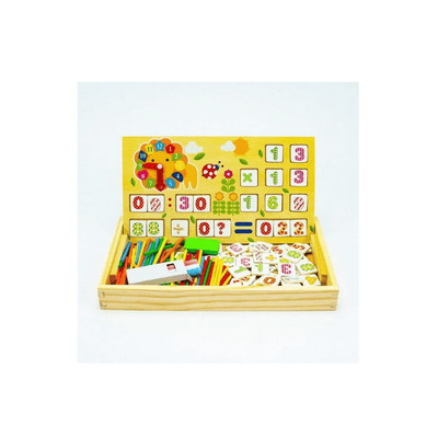 Extrokids Toys Extrokids Wooden Multi Functional Digital Computing Learning Box (3 Years+)