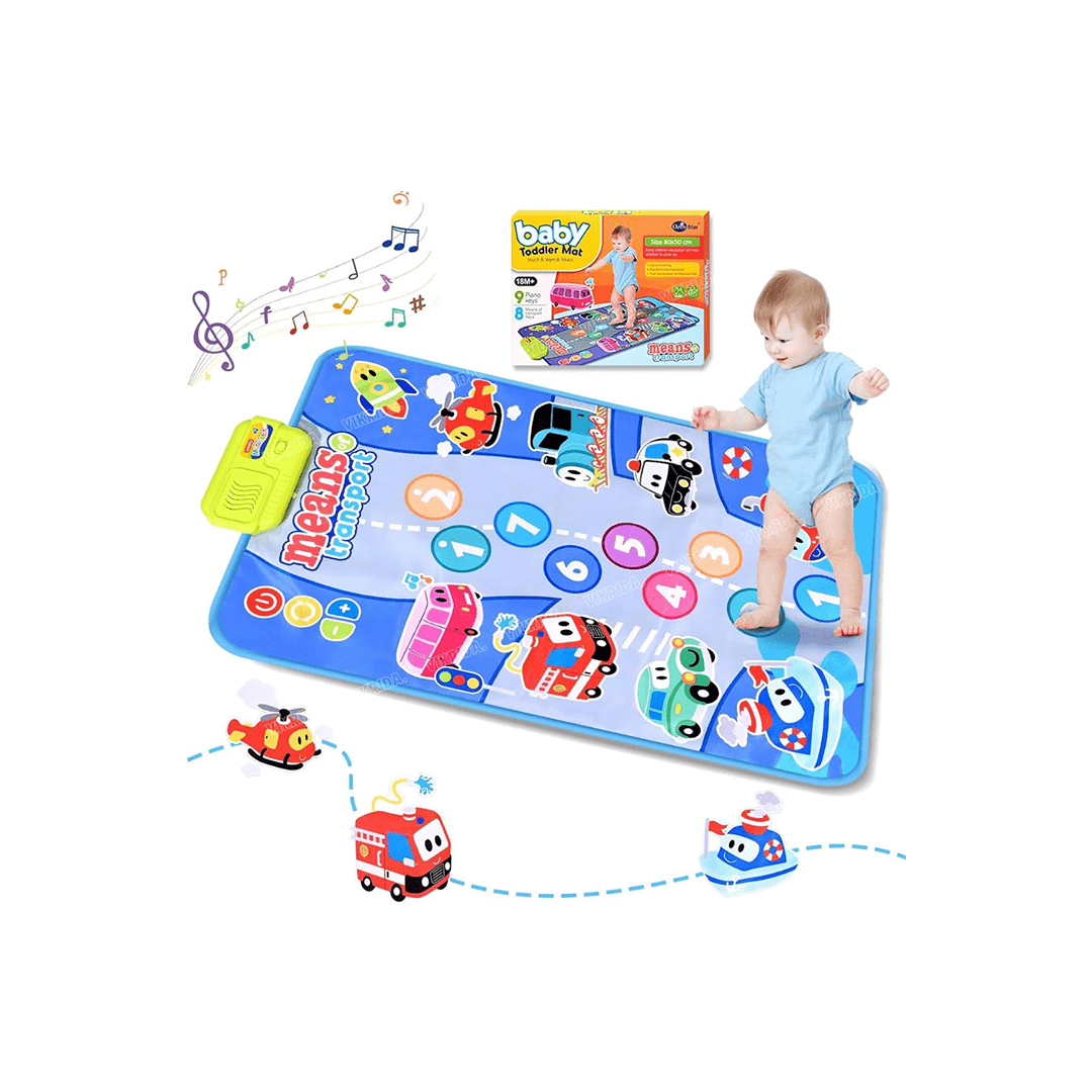 Baan Toys Toys Baan Toys Baby Musical Mat Floor Piano Traffic Blanket Touch Playmat For Kids (12 Months+)