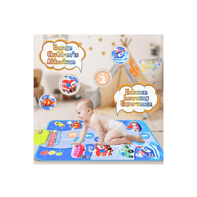 Baan Toys Toys Baan Toys Baby Musical Mat Floor Piano Traffic Blanket Touch Playmat For Kids (12 Months+)