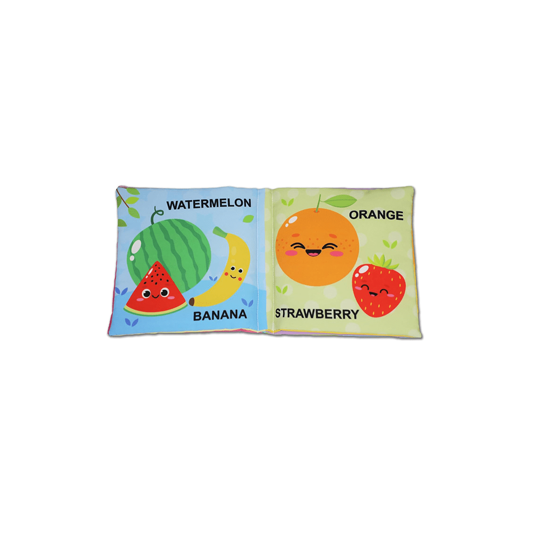 Dreamland Publications Books Dreamland My First Cloth Book Fruit and Vegetables with Squeaker and Crinkle Paper Cloth Books (3 Months+)