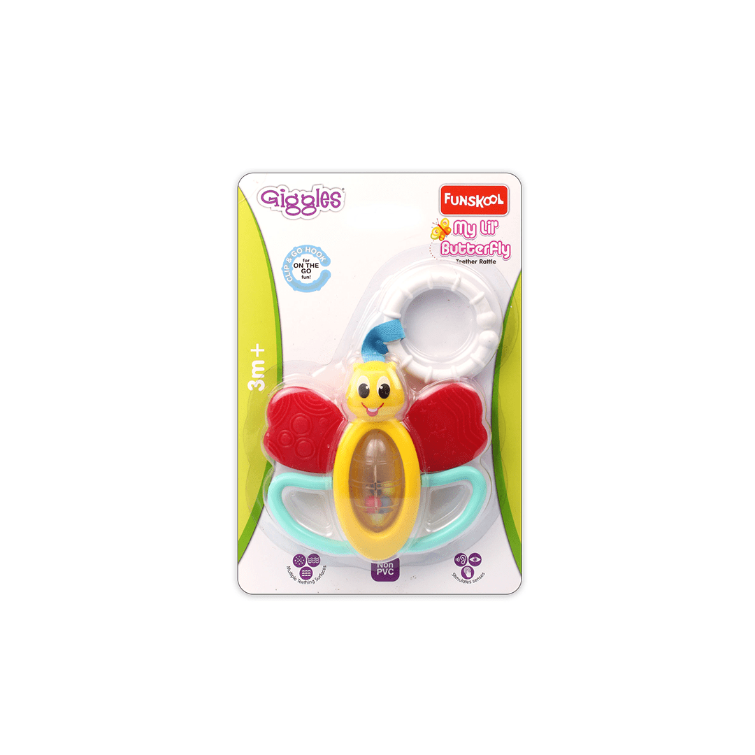 Funskool Toys Funskool Giggles My Lil Butterfly Teether Rattle (3 Months+)