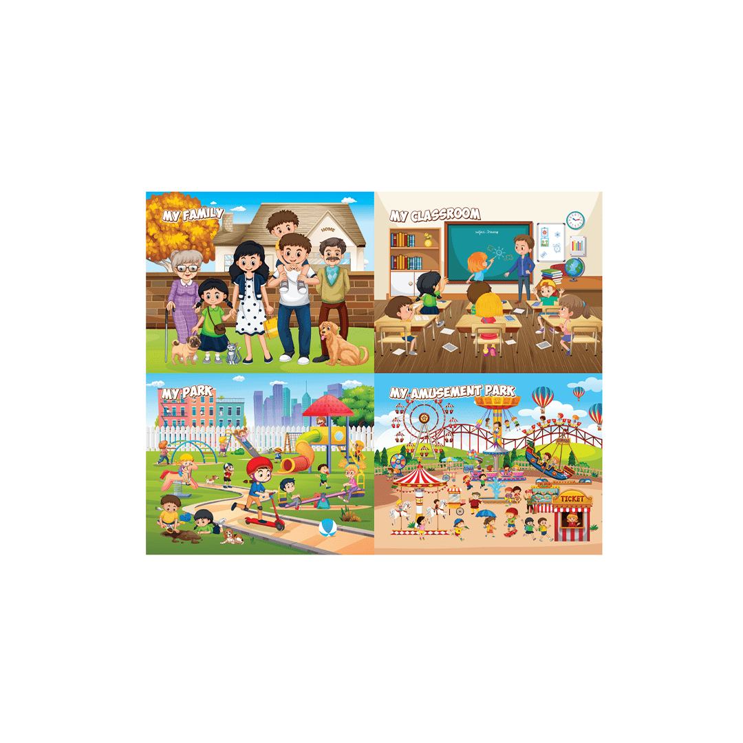 Funskool Toys Funskool My Memorable Moments 4 in 1 Educational Puzzle (4 Years+)