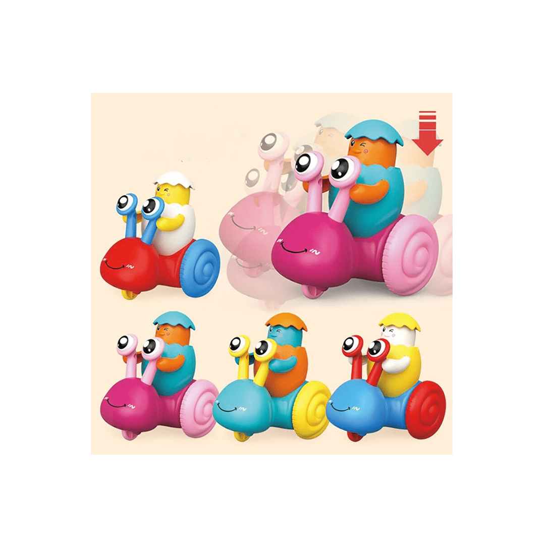 Baan Toys Toys Baan Toys Naughty Snail - Press & Go Toy -  Multicolor (1 Years+)