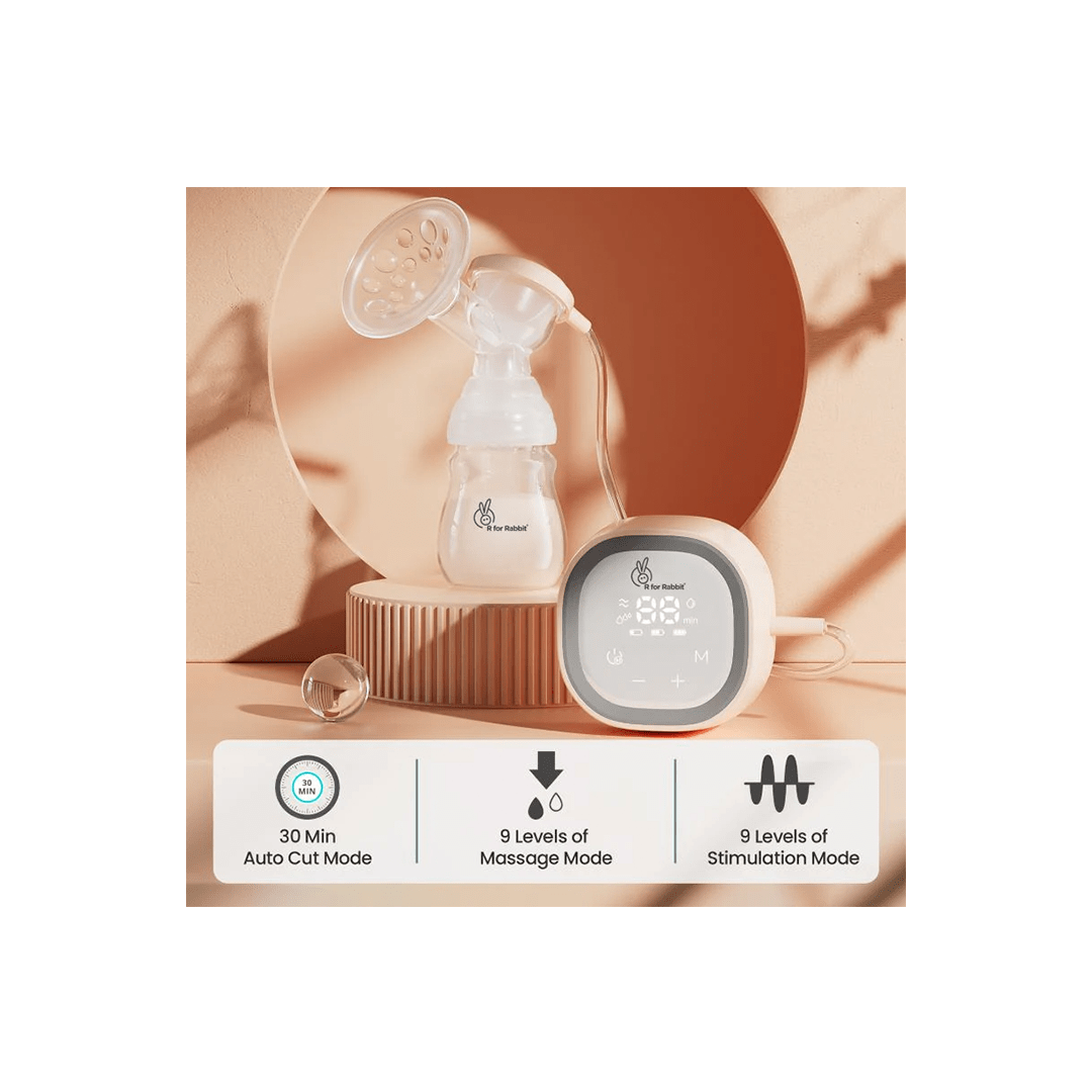 R for Rabbit Maternity Products R for Rabbit First Feed Nova Electric Breast Pump 9 Level Of Massage & Suction Mode