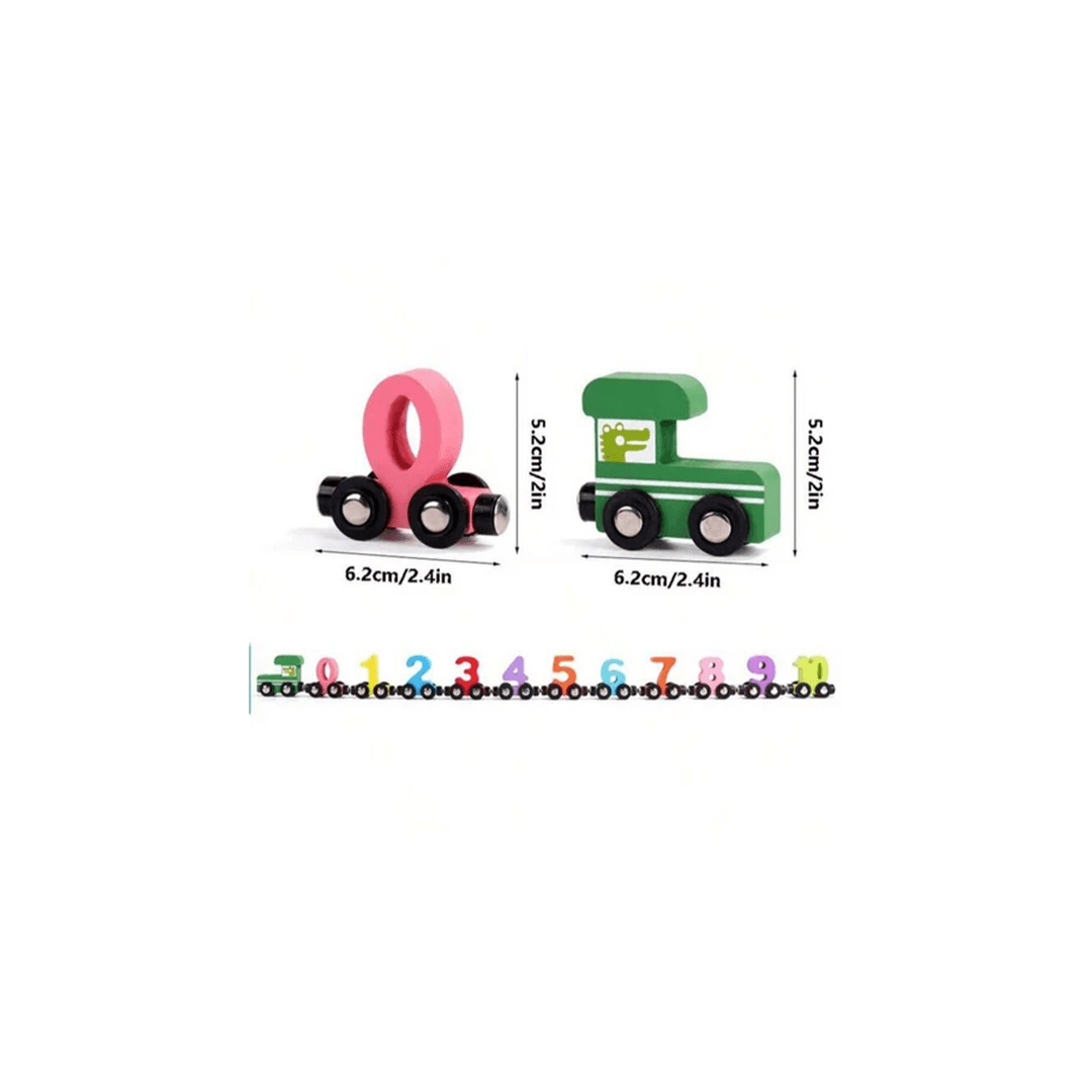 Extrokids Toys Extrokids Wooden Number Magnetic Train (3 Years+)