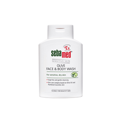 Sebamed Personal Care Sebamed Olive Face & Body Wash, Extra Mild For Sensitive, Dry Skin, Ph5.5 200ml