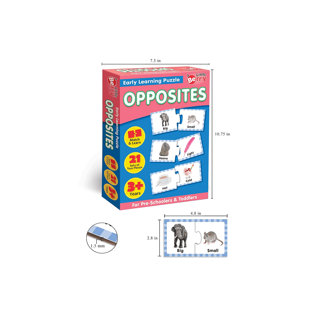 Little Berry Toys Little Berry Opposites Early Learning Puzzle for Kids (3-7 Years)