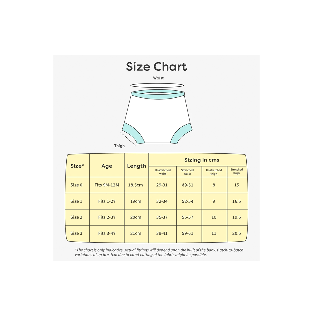 SuperBottoms Baby Care SuperBottom Padded underwear Starters Pack of 4