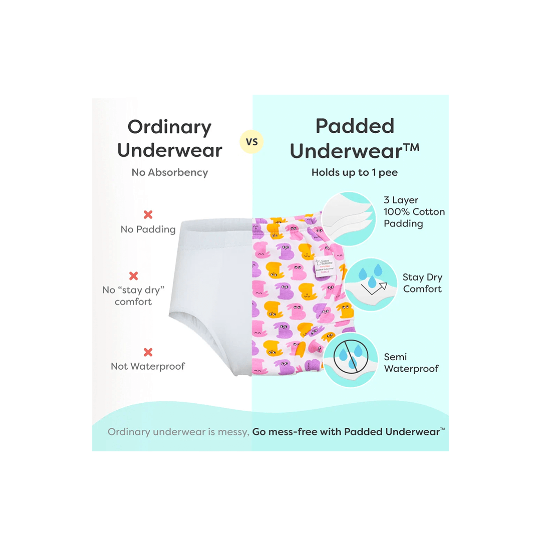 SuperBottoms Baby Care SuperBottom Padded underwear Starters Pack of 4