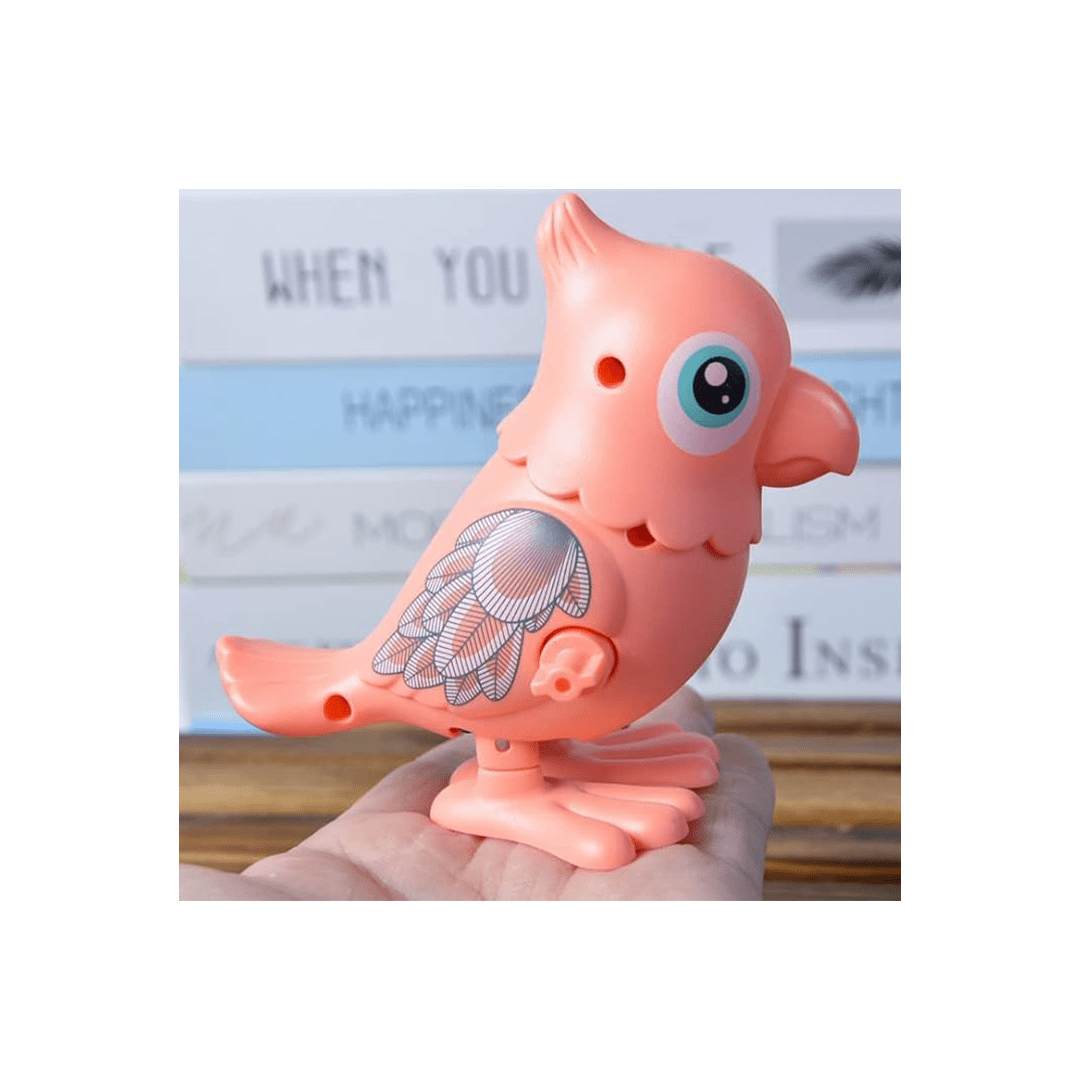 Baan Toys Toys Baan Toys Wind-up Parrot - Colorful Key Operated Jumping Wind up Interactive Walking Toys for Baby & Kids (6 Months+)