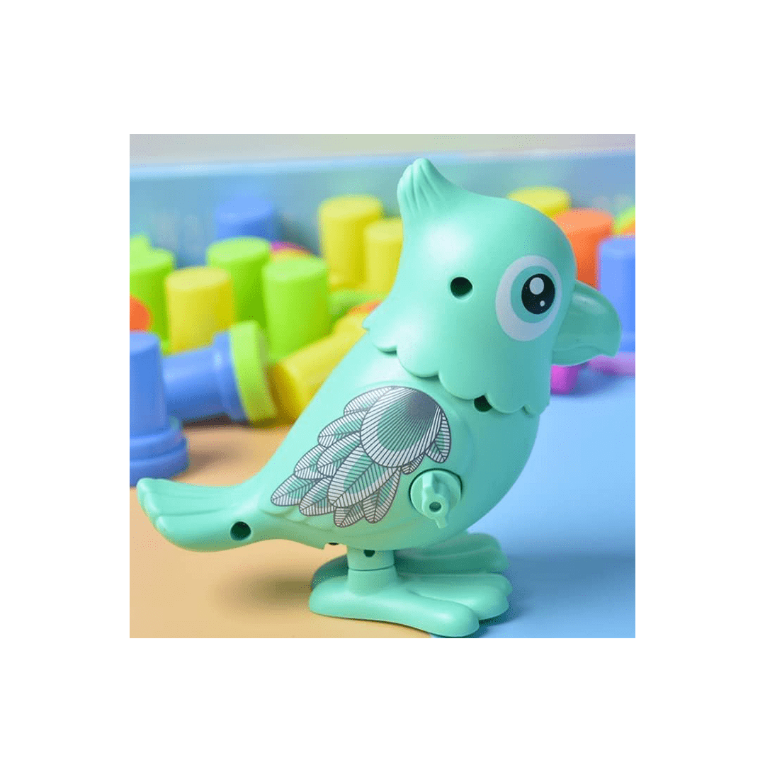 Baan Toys Toys Baan Toys Wind-up Parrot - Colorful Key Operated Jumping Wind up Interactive Walking Toys for Baby & Kids (6 Months+)
