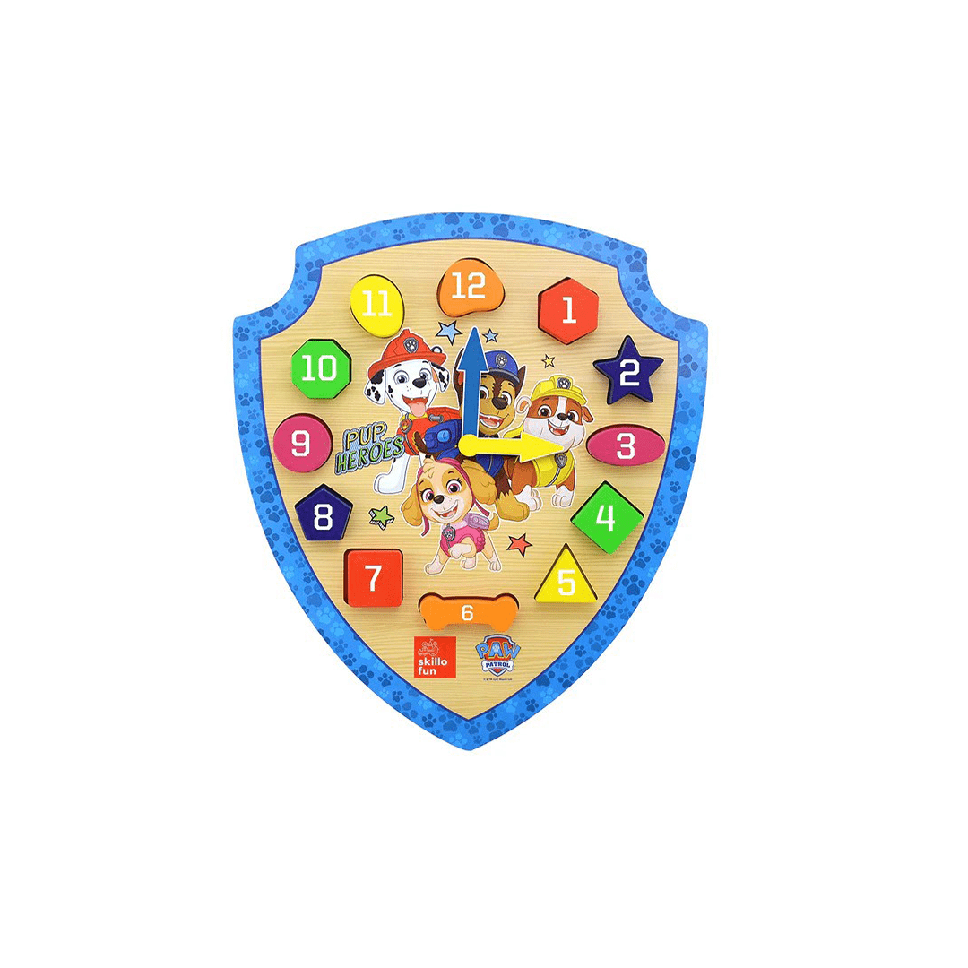 Skillofun Toys Skillofun Paw Patrol Shape Sorter Clock