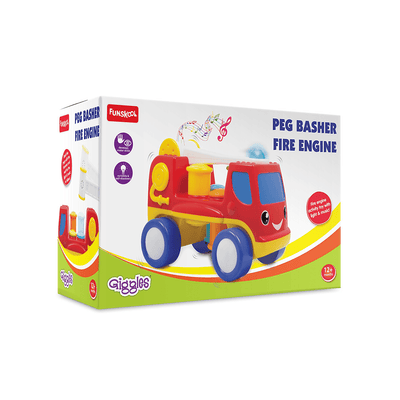 Funskool Toys Funskool Giggles Peg Basher Fire Engine (12 Months+)