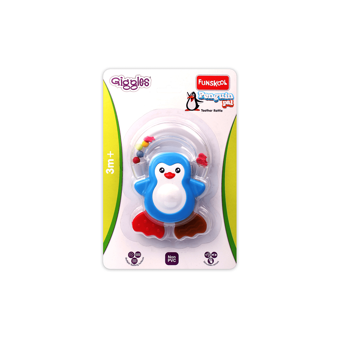 Funskool Toys Funskool Giggles Penguin Pal Teether Rattle