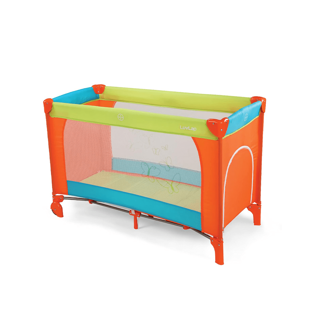 LuvLap Room Decors LuvLap Sunshine Baby Playpen Folding Baby Bed Cum Cot, Convertible Crib For Kids (0 Months+)
