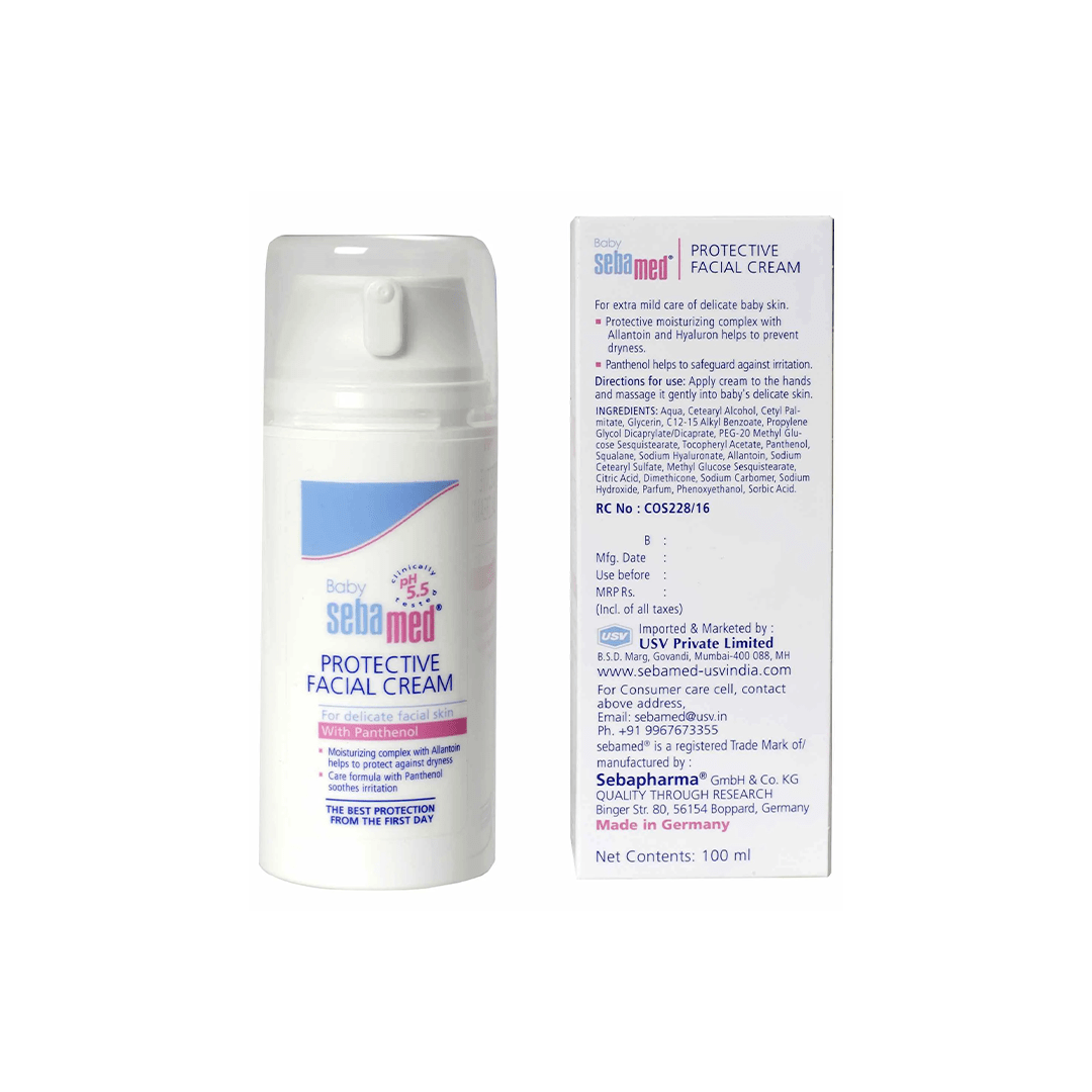 Sebamed Baby Care Sebamed Protective Facial Cream For Kids|pH 5.5|Baby Face Cream|Ideal for delivery rashes