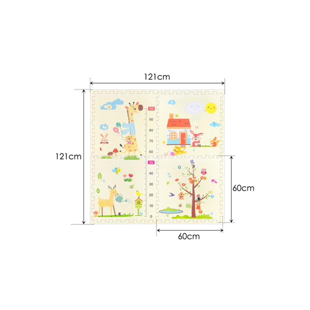 Baan Toys Toys Baan Toys Puzzle Baby Playmat-4Pcs For Kids (3 Months+)