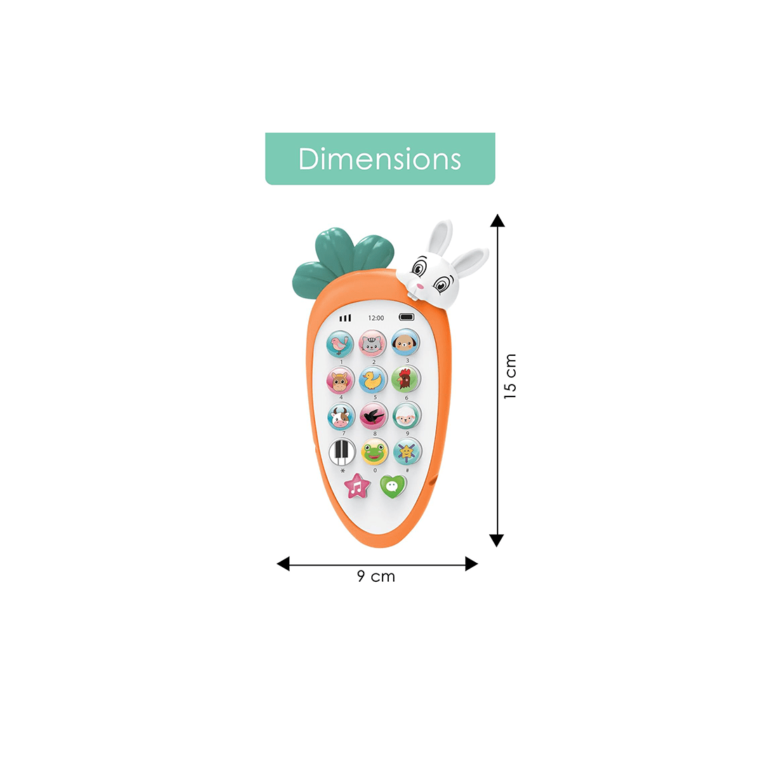 Baan Toys Toys Baan Toys Digital Rabbit Themed Mobile Phone With Sound & Light (2 Year+)