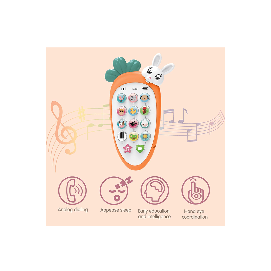 Baan Toys Toys Baan Toys Digital Rabbit Themed Mobile Phone With Sound & Light (2 Year+)