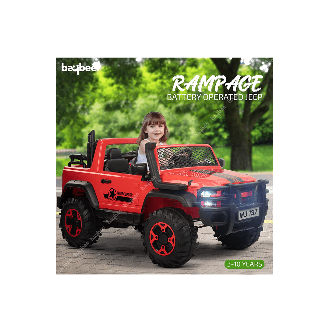 Baybee Ride-ons Baybee Rampage Rechargeable Battery Operated Jeep for Kids, Ride on Toy Kids Car with Bluetooth