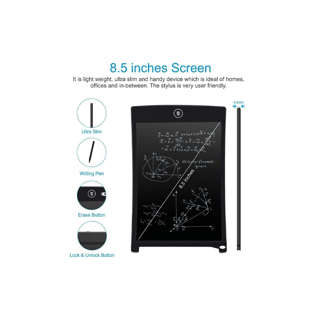 Baan Toys Toys Baan Toys Re-Writable LCD Writing Tablet Pad with Screen 21.5cm (8.5Inch) for Drawing, Playing, Handwriting (3 Years+)
