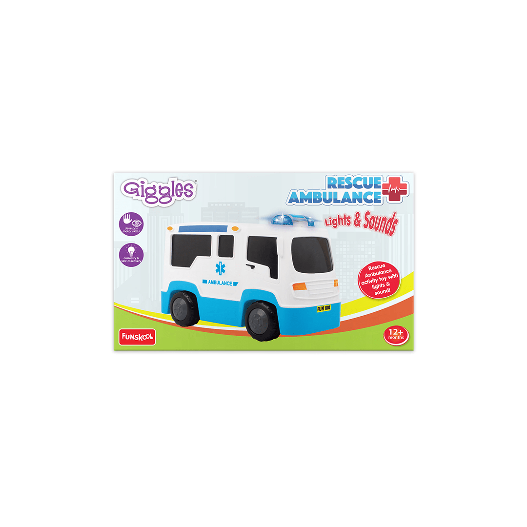 Funskool Toys Funskool Giggles Rescue Ambulance (12 Months+)
