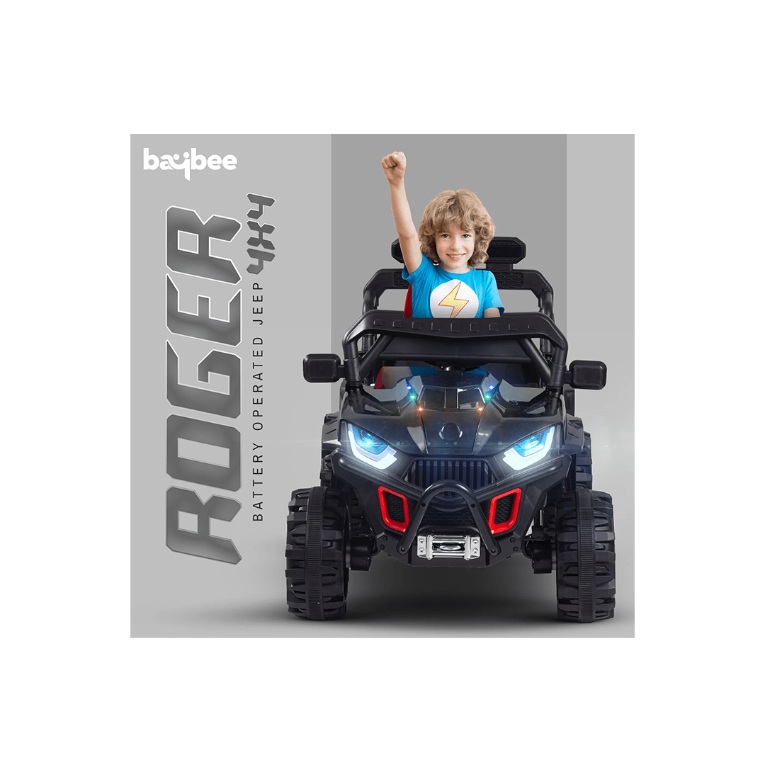 Baybee Ride-ons Baybee Roger Kids Painted Battery Operated Jeep for Kids