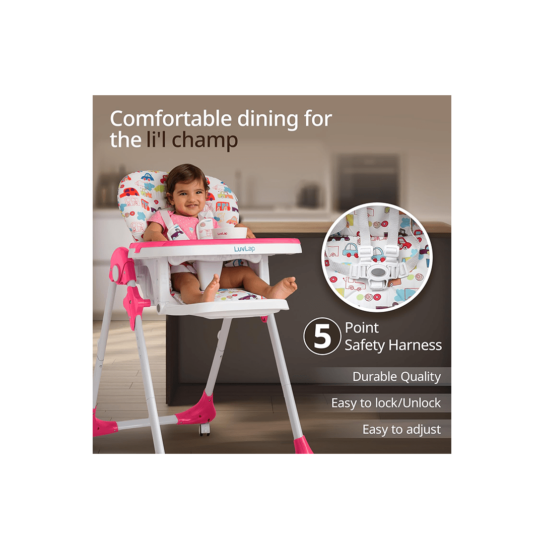 LuvLap Room Decors LuvLap Royal High Chair With Adjustable Food Tray for Baby