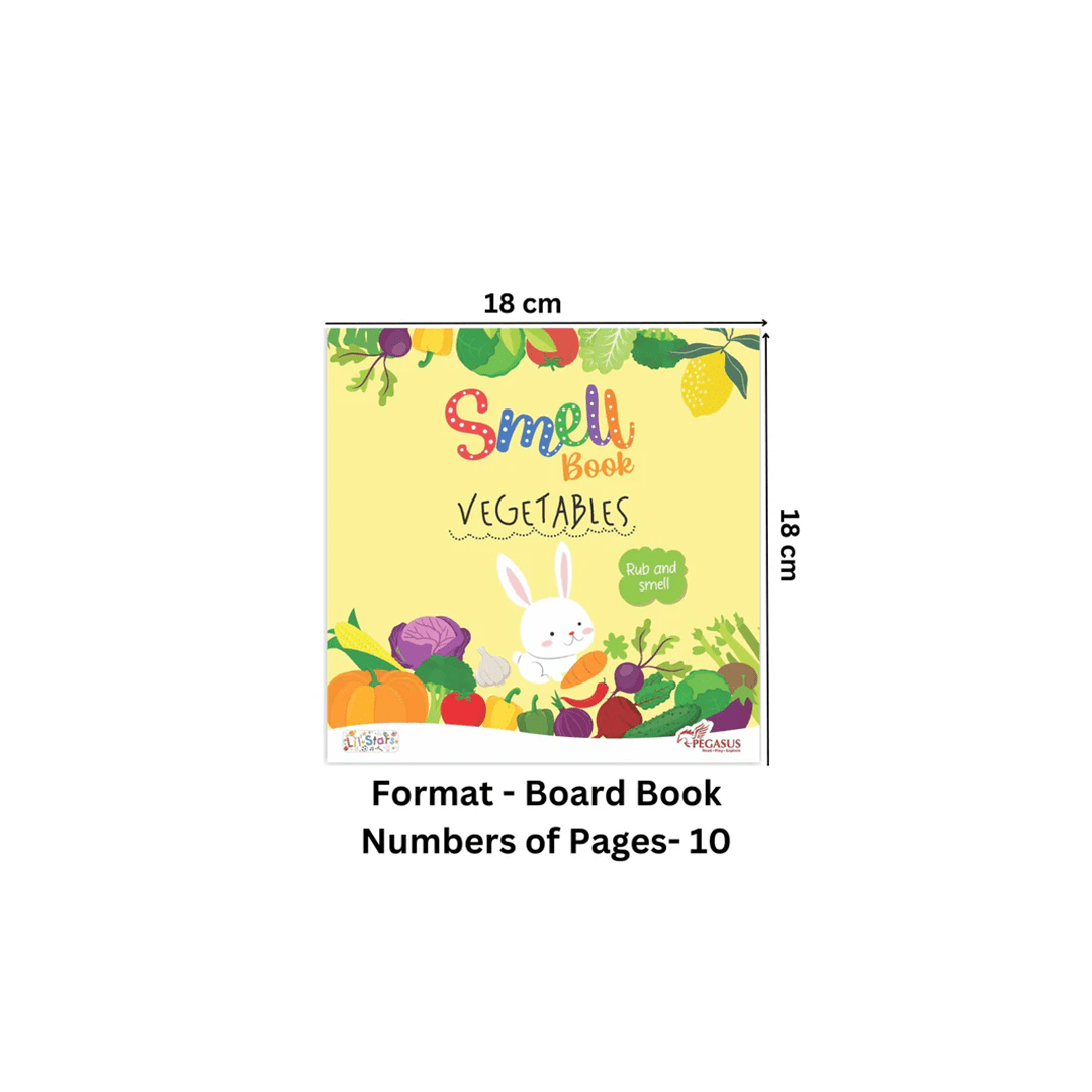 Pegasus Books Pegasus Rub and Smell Board Book – Vegetables (1 Year+)