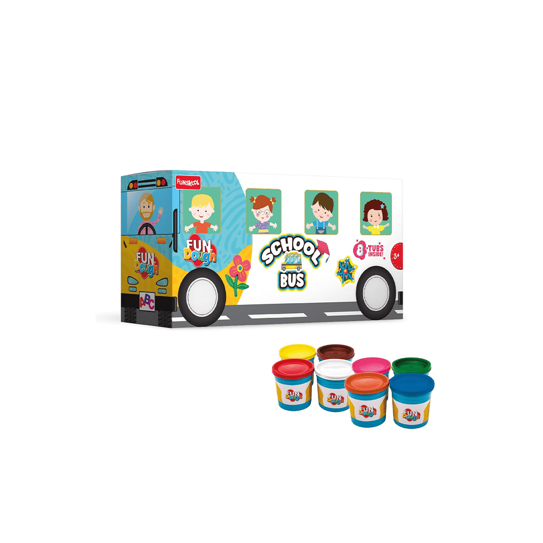 Funskool Craft Kit Funskool Fun Dough School Bus (3 Years+)