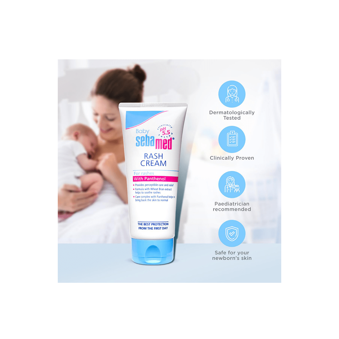 Sebamed Baby Care Sebamed Baby Rash Cream 100 ml pH 5.5 Ideal for Diaper Rashes Faster rash healing For Kids