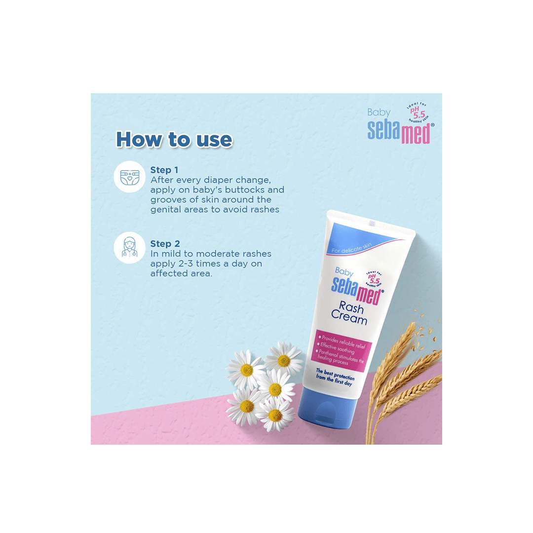 Sebamed Baby Care Sebamed Baby Rash Cream 100 ml pH 5.5 Ideal for Diaper Rashes Faster rash healing For Kids