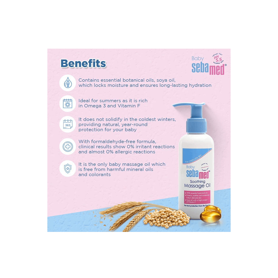 Sebamed Baby Care Sebamed Baby Soothing Massage Oil For Kids 150ml