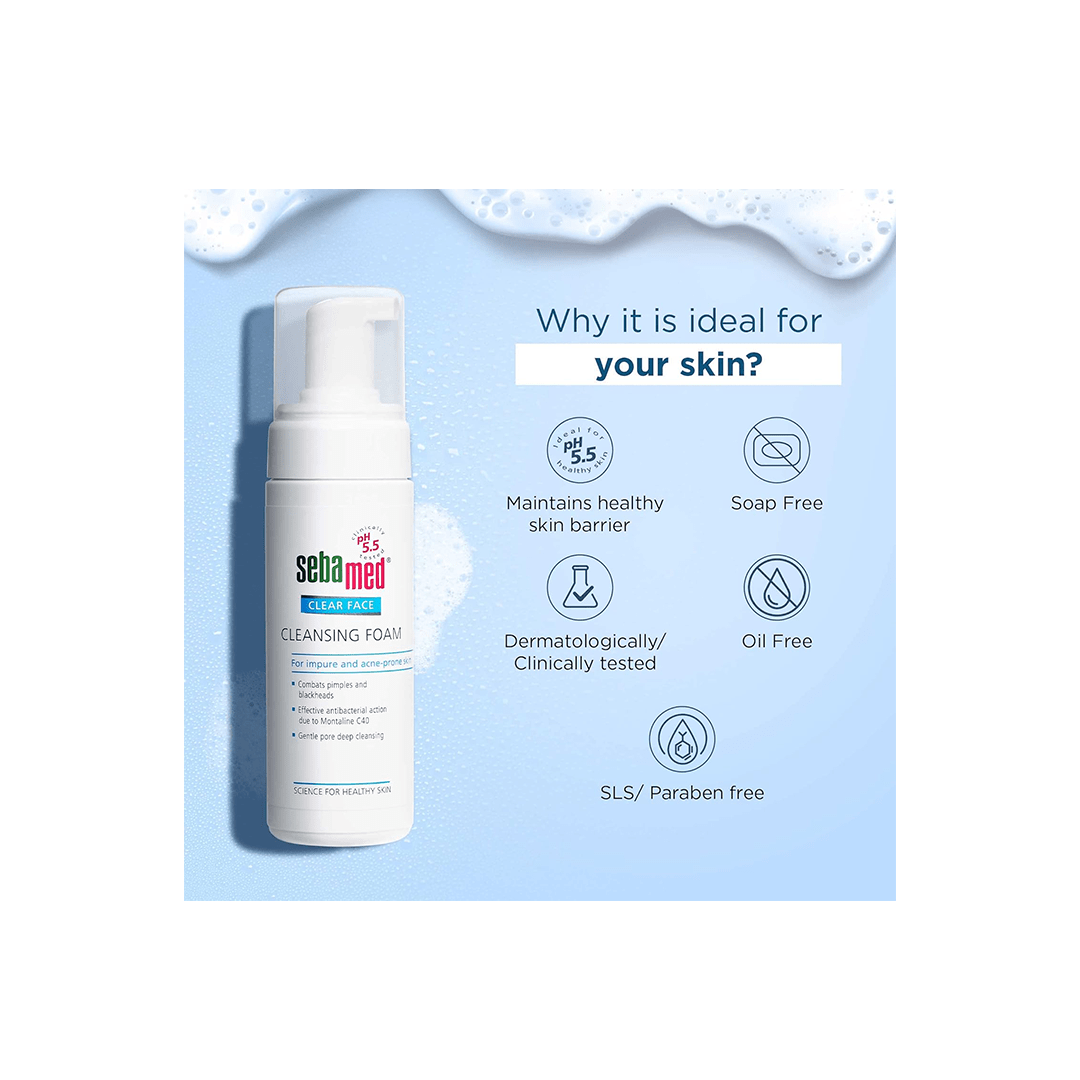 Sebamed Personal Care Sebamed Clear Face Cleansing Foam pH 5.5 C40 Clear Face Foam