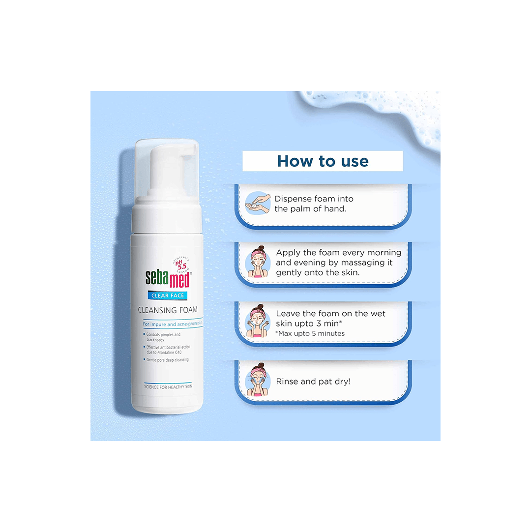 Sebamed Personal Care Sebamed Clear Face Cleansing Foam pH 5.5 C40 Clear Face Foam