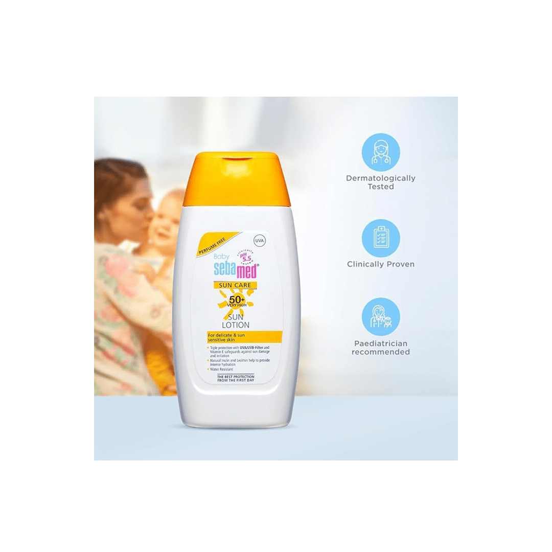 Sebamed Baby Care Sebamed Baby Sun Lotion For Kids |pH 5.5|Triple Protection from UV rays|200 ml