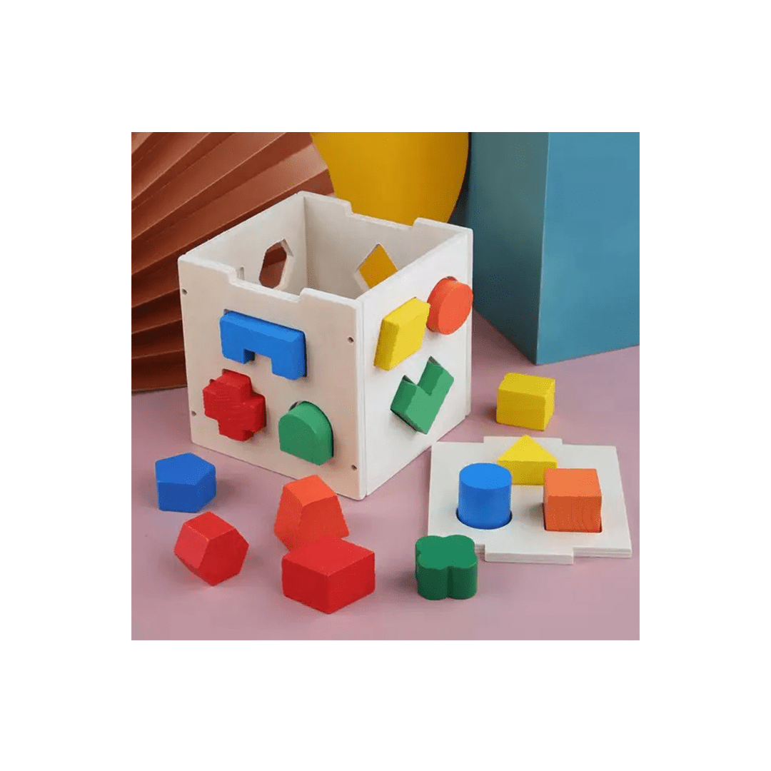 Extrokids Toys Extrokids Wooden Shape Sorter Box (2 Years+)